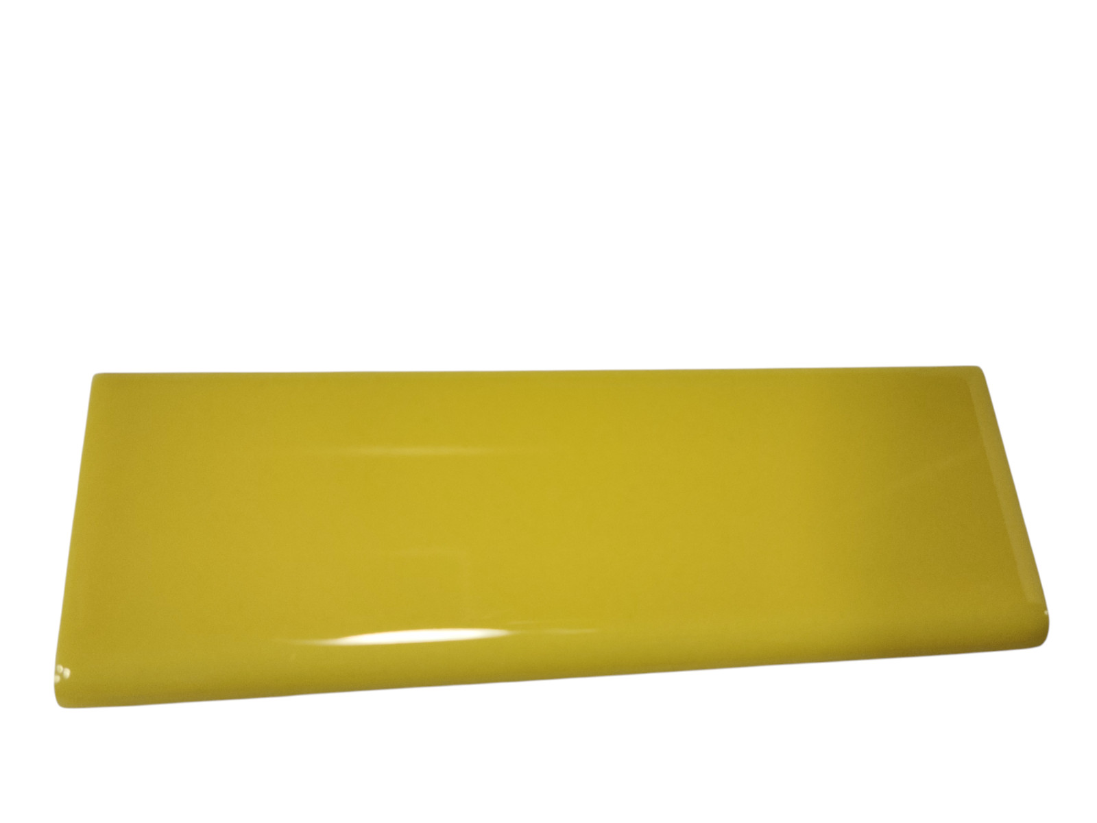 Sunflower Yellow Ceramic Tile Bullnose Backsplash Curved Edge Subway Trim