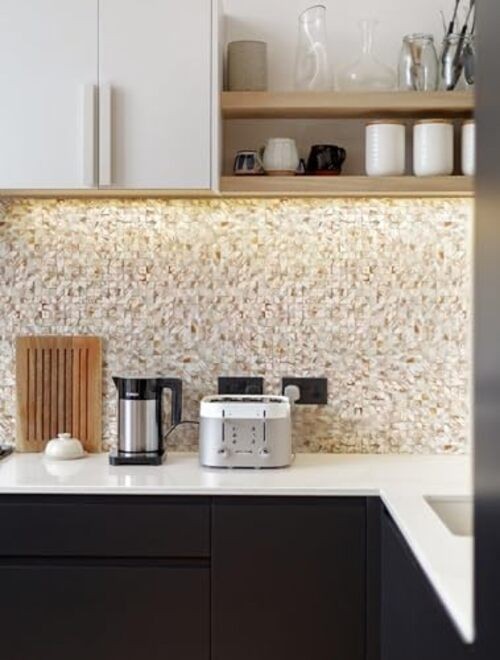 Mother of Pearl Mosaic Tile for Kitchen Backsplash Bathroom Wall 10 Colorful