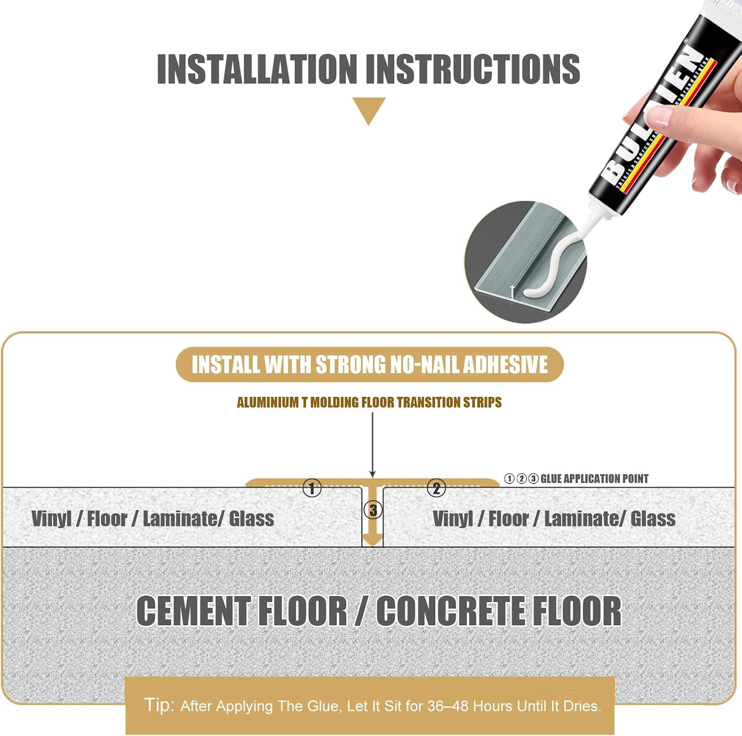 Aluminum T Molding Floor Transition Strip,Door Threshold Strip,Flat Flooring Div