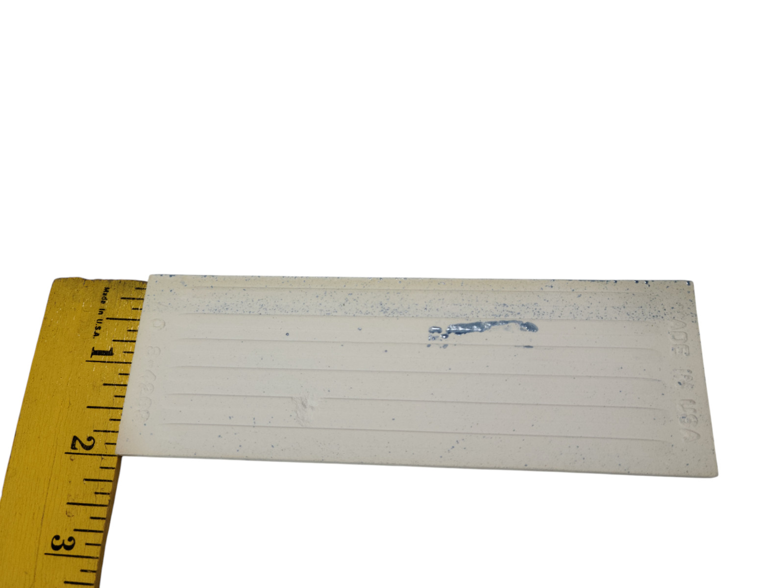 Blue Ceramic Bullnose Tile Subway Trim Crystalline Texture Mid Century Modern
