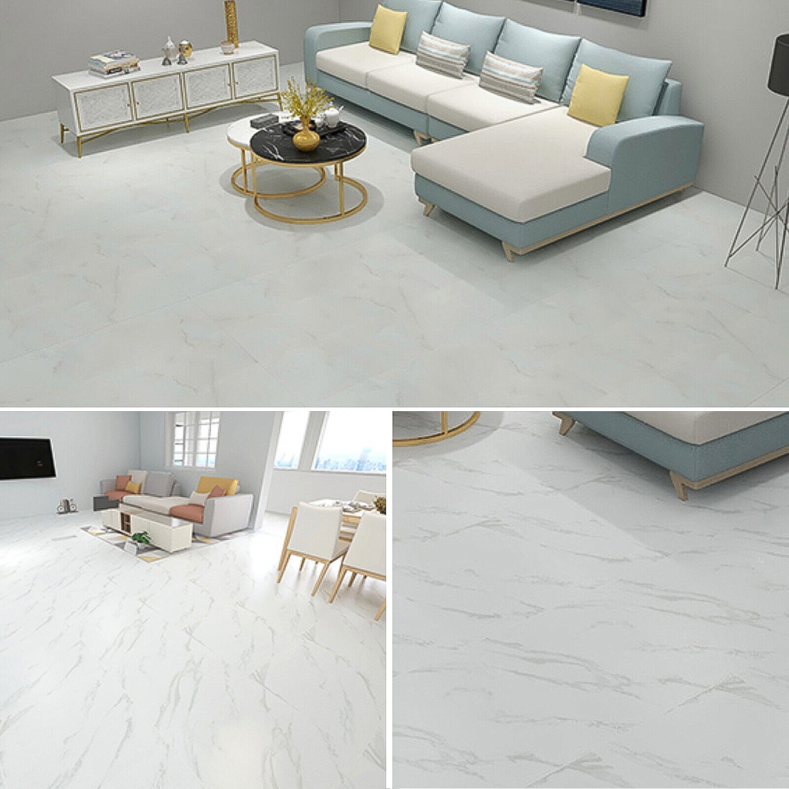 36Pcs 54 Sq.FT Self-Adhesive PVC Vinyl Floor Planks Peel & Stick Wood Tiles Peel