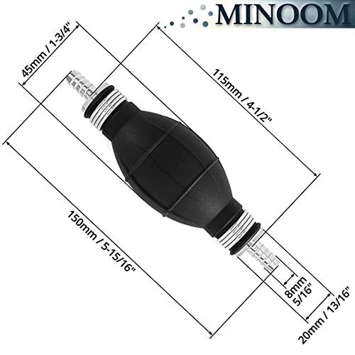 Fuel Pump Hand Primer Bulb – Rubber & Aluminum – Suitable for – Fuel Pump