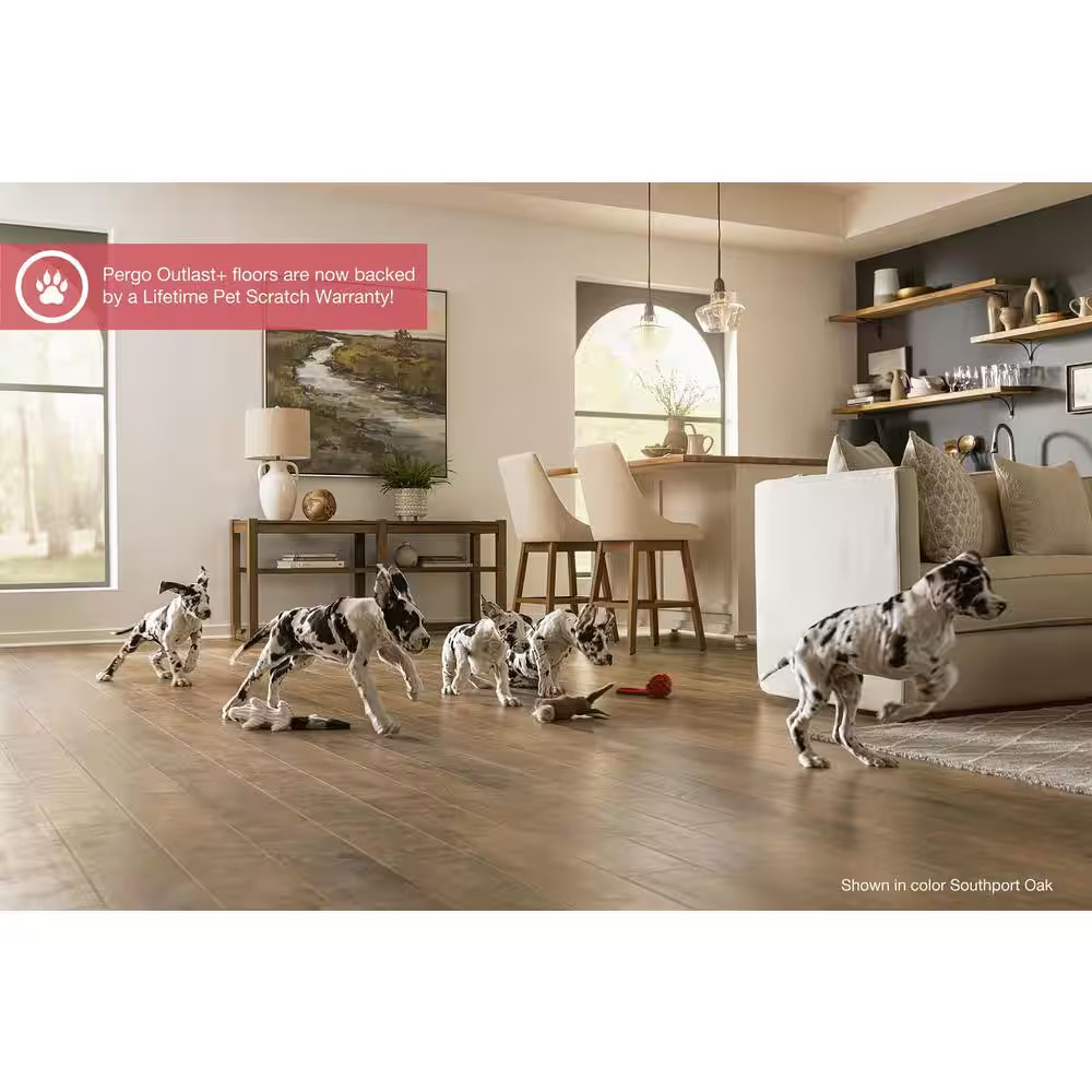 Outlast+ Paradise Jatoba 12 Mm T X 5.2 In. W Waterproof Laminate Wood Flooring (