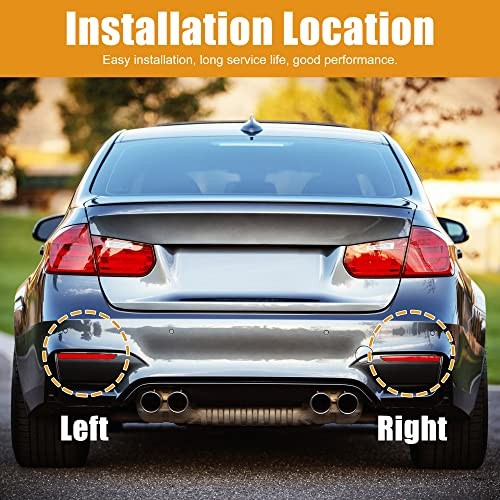 Pair Rear Bumper Reflector Strip Cover Left Right Side 63147400207