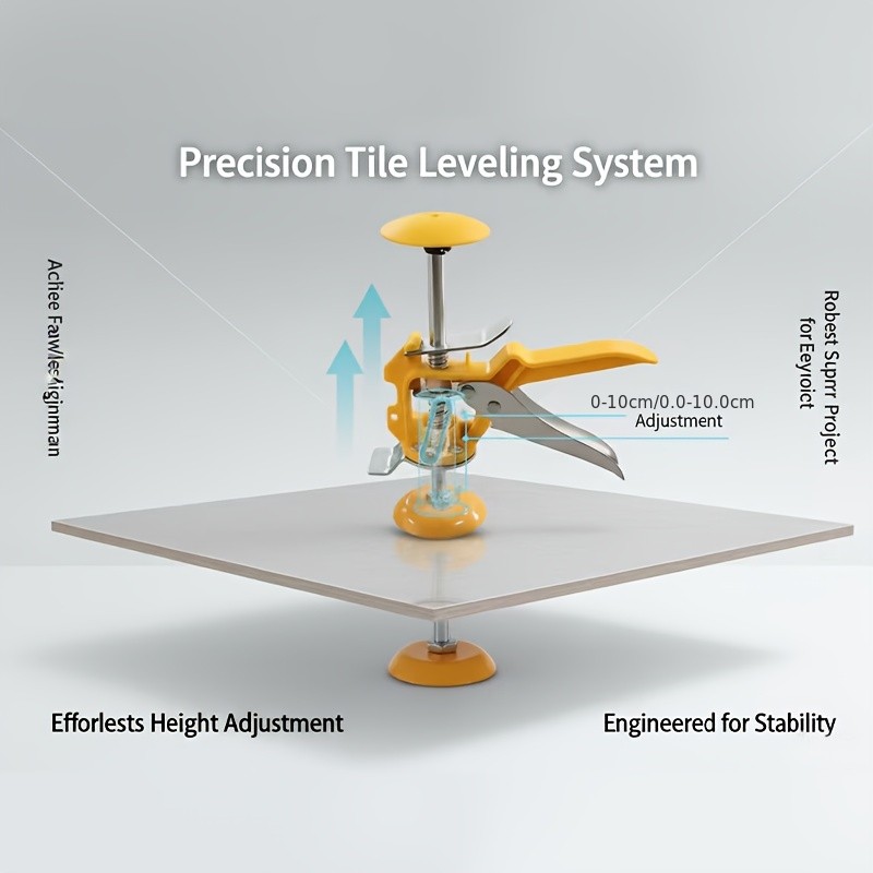 3-Piece Multifunctional Tile Leveling System—Height-Adjustable Lifting Tool