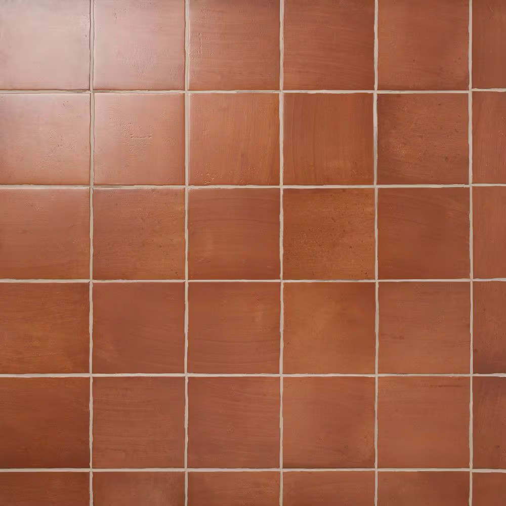 Sienna Terracotta Canyon 8.85 In. X 8.85 In. Matte Porcelain Floor and Wall Tile