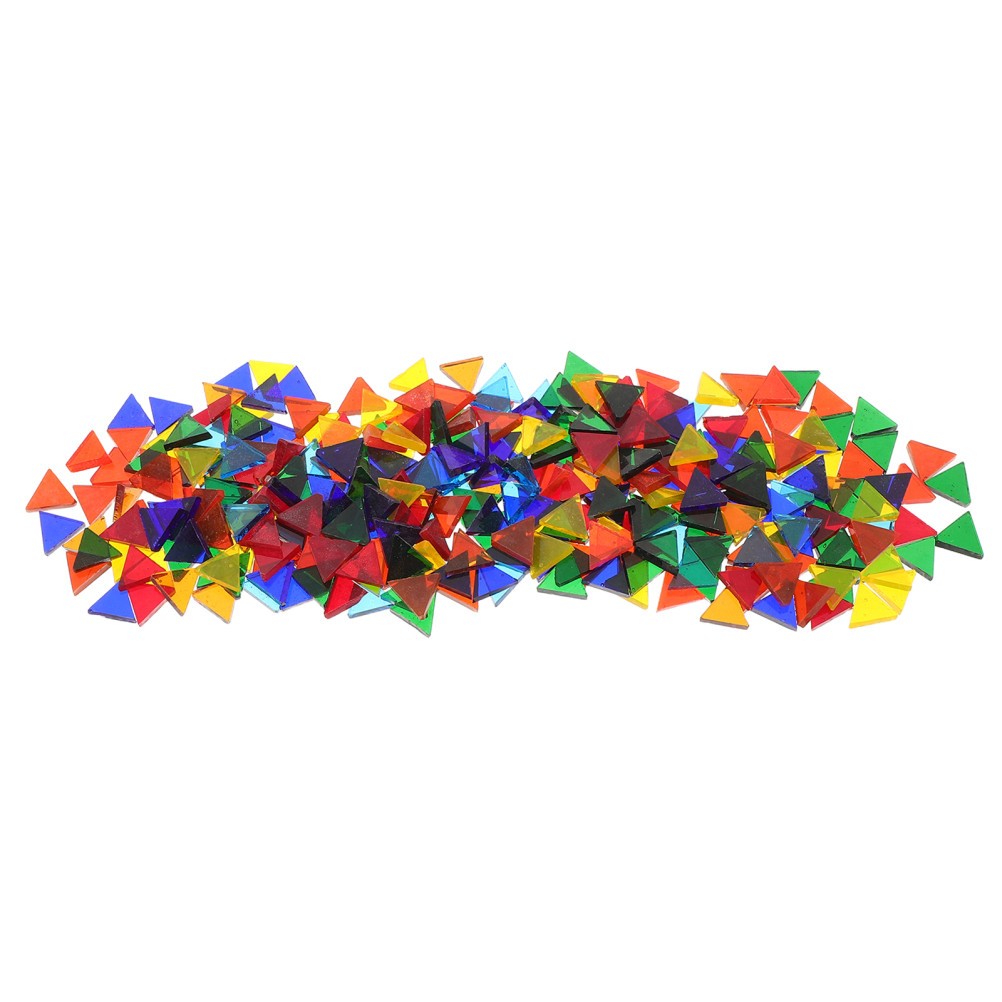 1 Set Reusable Mosaic Craft Tiles for DIY Art Iridescent Glass Pieces