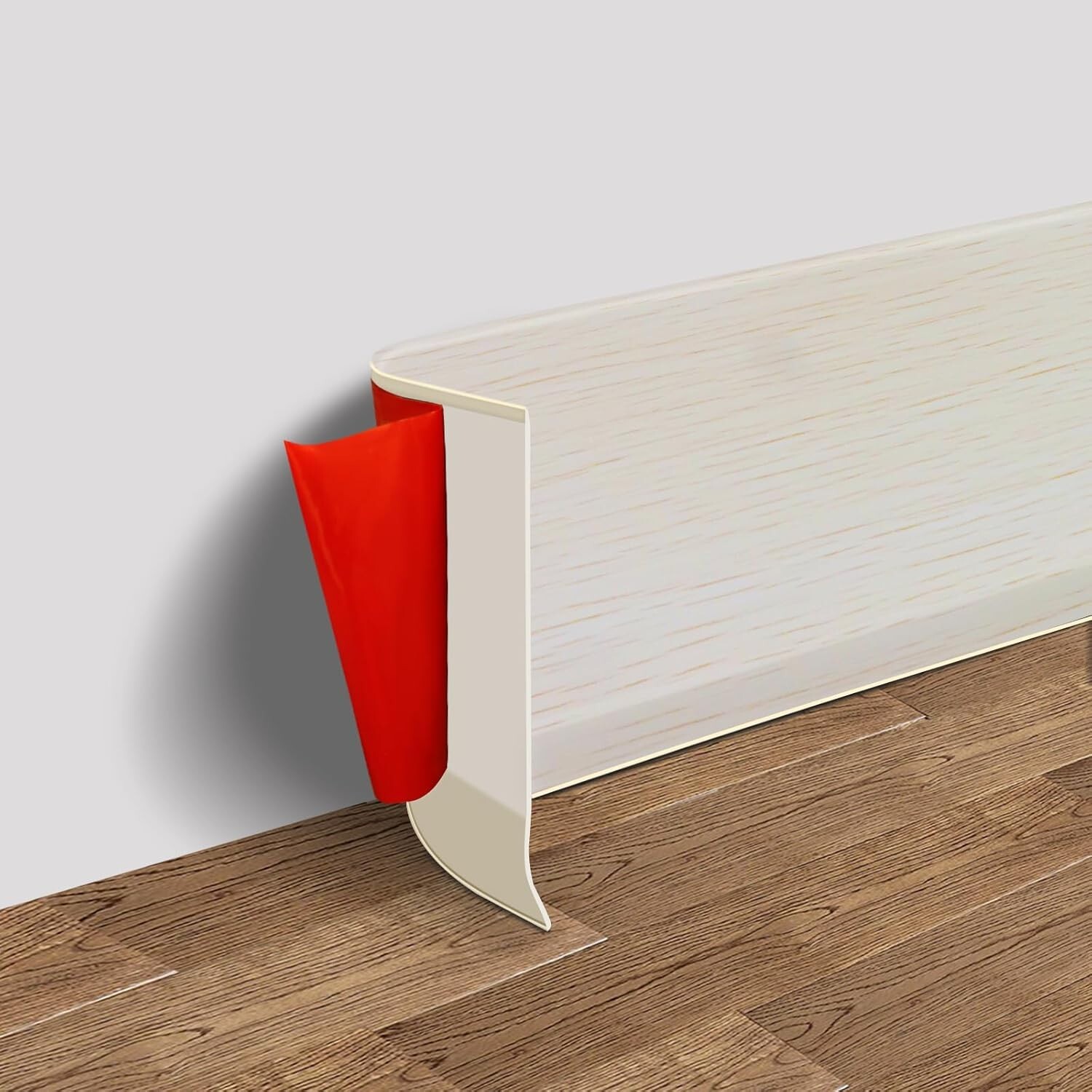 Vinyl Wall Base Baseboard Molding Trim 4″ Flexible Self Adhesive Rubber Wall Bas