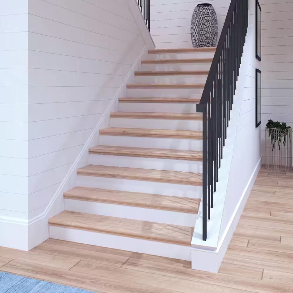Retread Sterling Oak 0.375 In. X 7.5 In. X 48 In. Laminate Stair Riser to Be Use