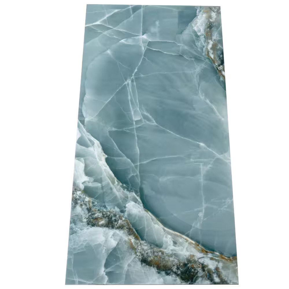 Splendor Onyx Green 24 In. X 48 In. Porcelain Rectangular Wall and Floor Tile (1