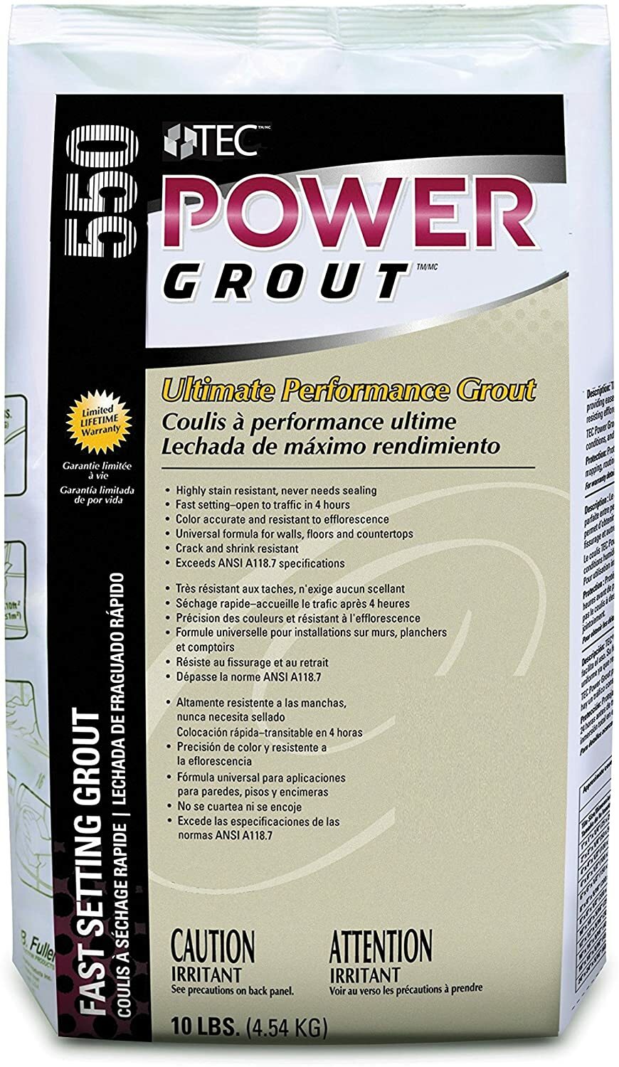 Tec Power Grout TA-550 10 lb bags, Tec PowerGrout Many Colors to Choose From!