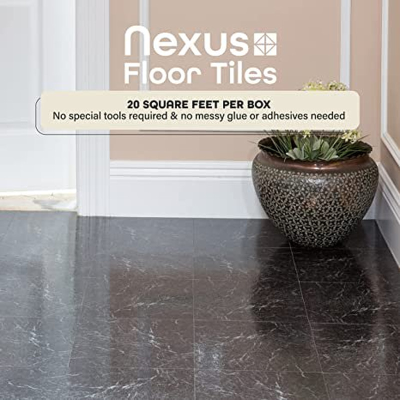 Elegant Self Stick Tile,No Messy Glue Needed, 1 Box 20 Tiles, Covers 20 Sq. Ft.