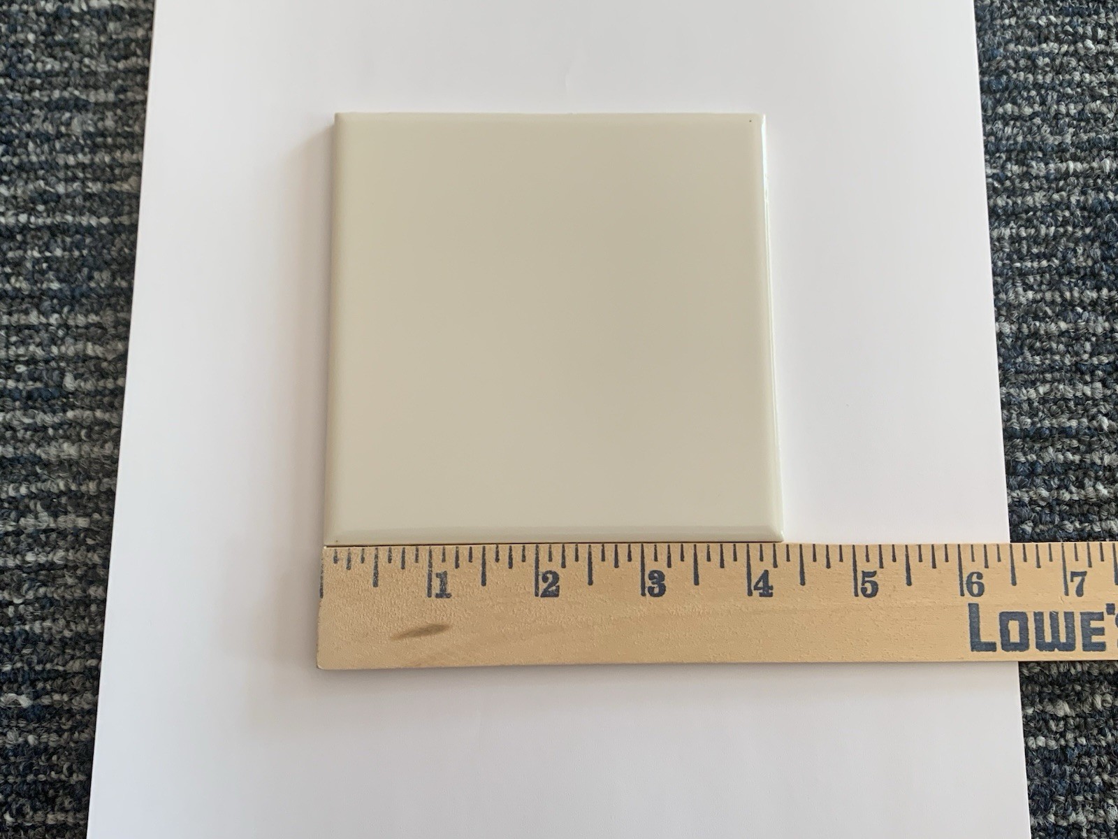 Vintage Florida Tile Off White #51 Gloss Finish Mid Century Modern Lot 10 New