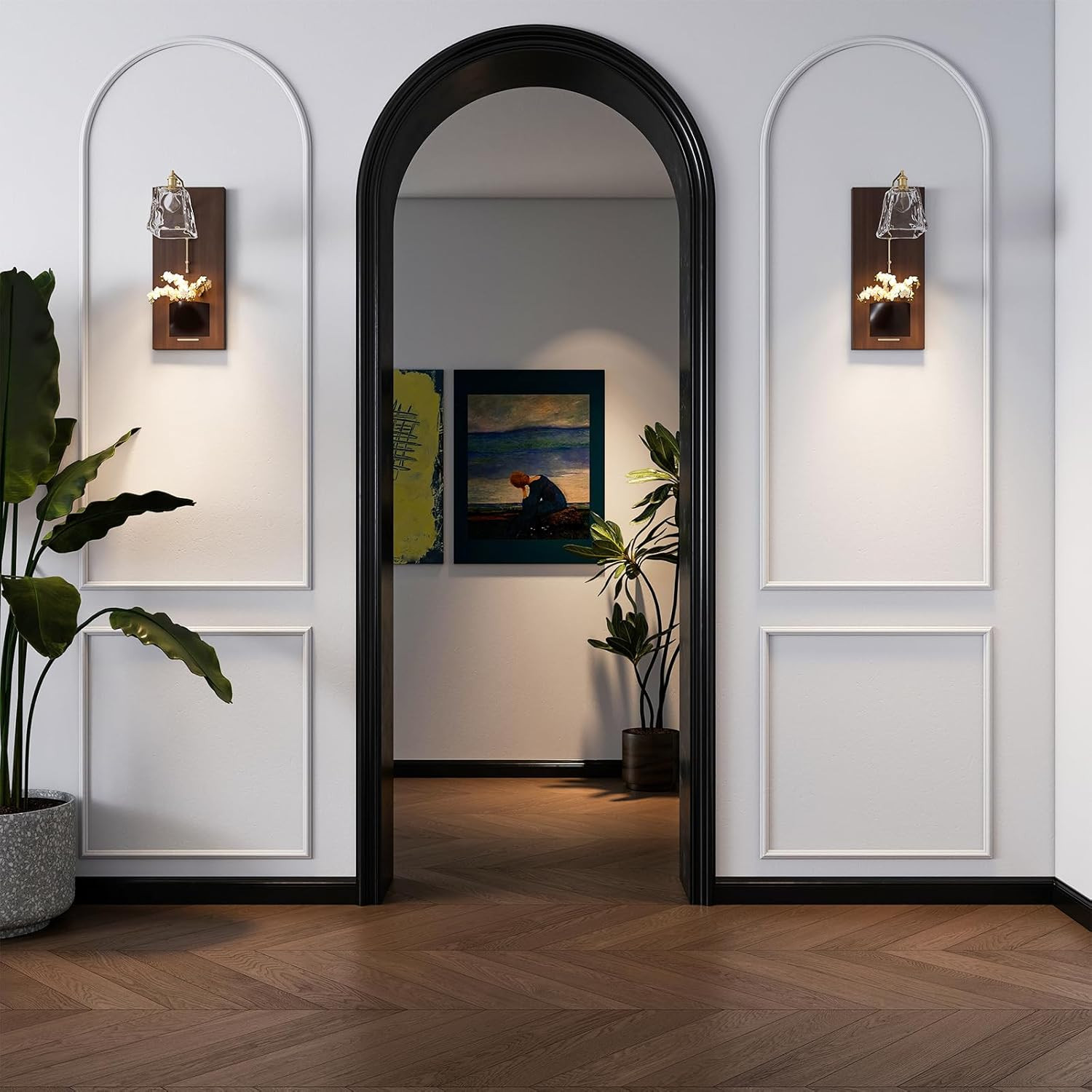 Peel and Stick Arch Wall Molding Kit – 3 Set Classic Wainscoting Decor