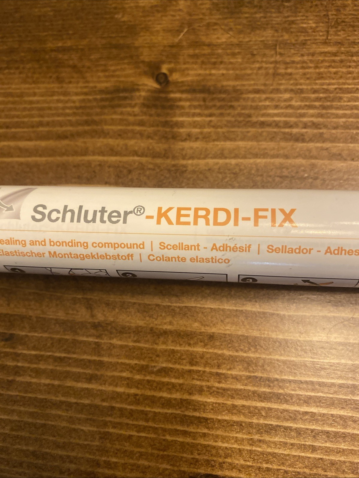 Schluter KERDI-FIX – 3.38 Oz – Bonding Compound – Grey (NEW) (D8)