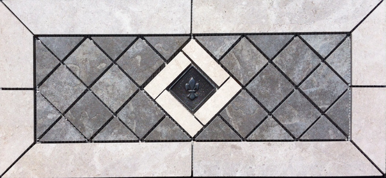 21 1/2″ X 9 7/8″ Tile Medallion – Datlile Affinity tile & metal piece