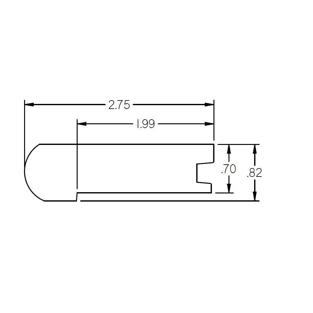 Pearse 0.75 In. Thick X 2.78 In. Wide X 78 In. Length Hardwood Stair Nose