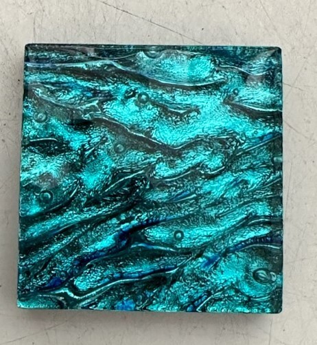 Iridescent Decorative Tile Aqua Splash 2 x 2