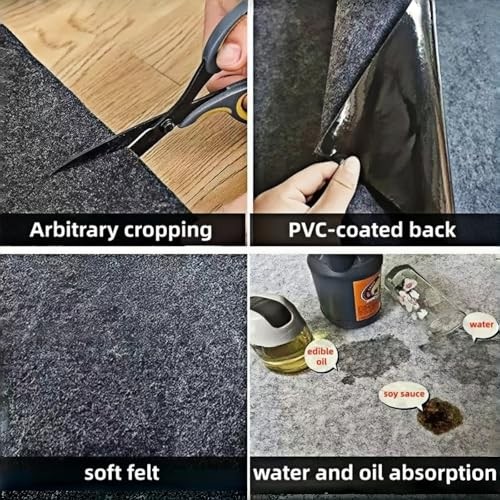 Golf Cart Garage Floor Mat 110in x 59in | Waterproof, Oil Absorbent, Anti-Slip