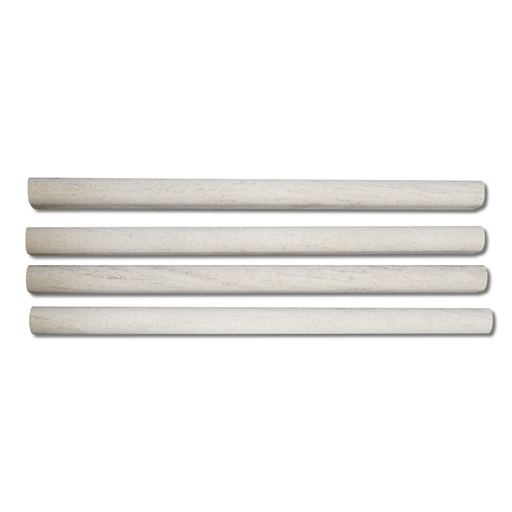 H18H Golden Beach Moleanos Beige Limestone 3/4×12 Pencil Molding Honed