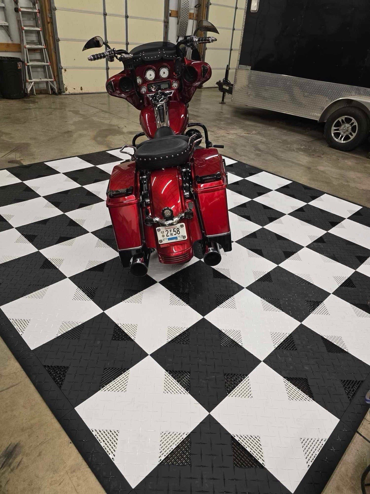 White … HYBRID-X garage floor tiles. 50 square feet 17” X 17” MADE IN USA