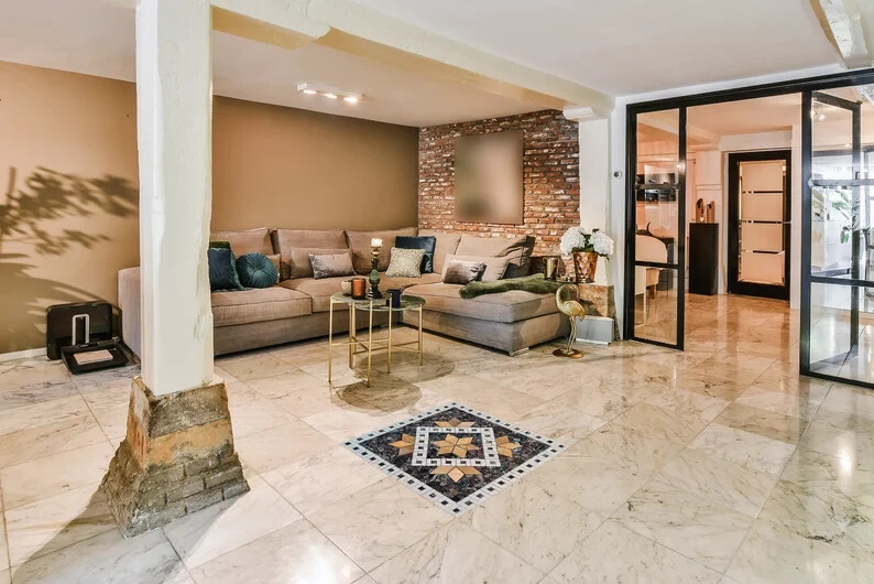 NATURAL STONE MOSAIC | Square Shape Handmade Mosaic | Medallion Mosaic