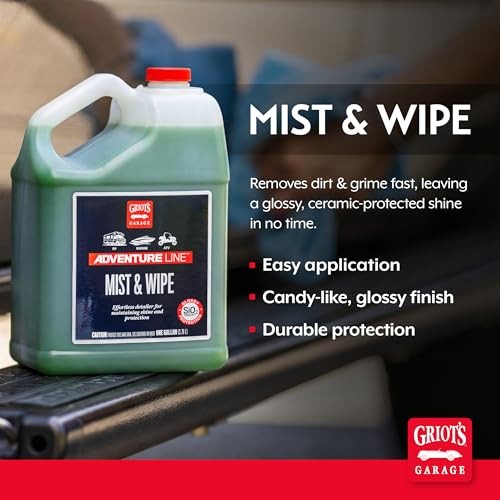 Adventure Mist and Wipe Quick Detailer for Cars, RVs, 128 Fl Oz (Pack of 1)