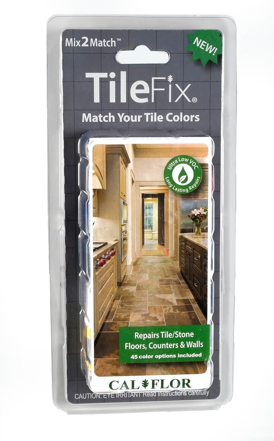 TileFix Mix2Match Tile & Stone Repair Kit – Ceramic, Porcelain, Marble & Ston…