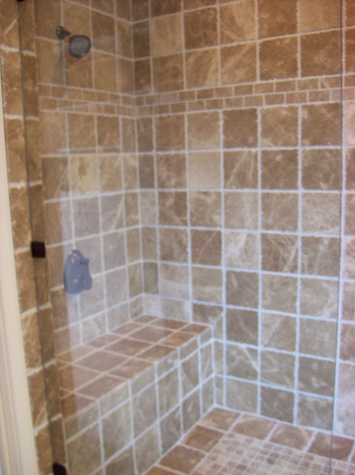Emperador Light 8″x8″ Aged Finish Chiseled Edge Marble Floor (SOLD PER PIECE)
