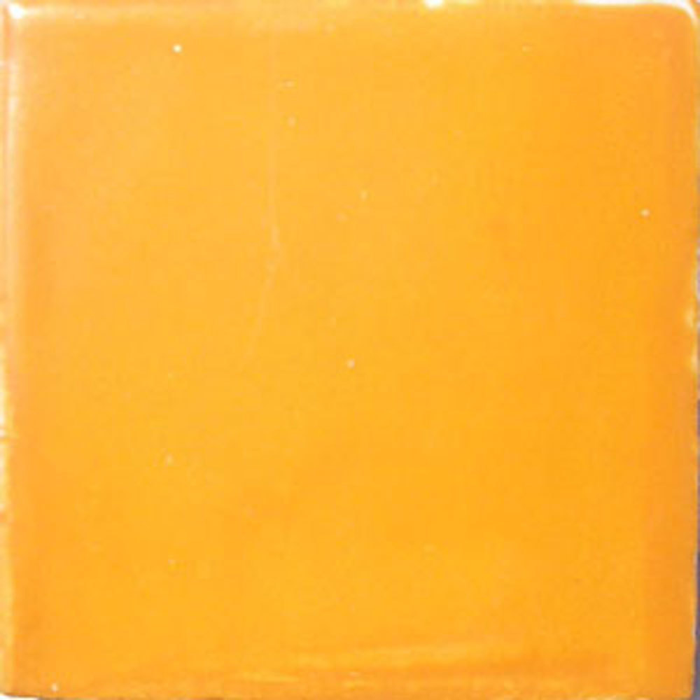 S#007) Mexican Tile sample Ceramic Handmade 4×4 inch, WASHED YELLOW