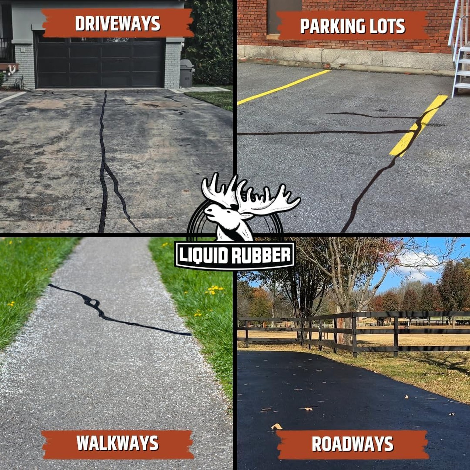 Liquid Rubber Asphalt Crack Filler – Professional-Grade Self-Leveling Waterpr…
