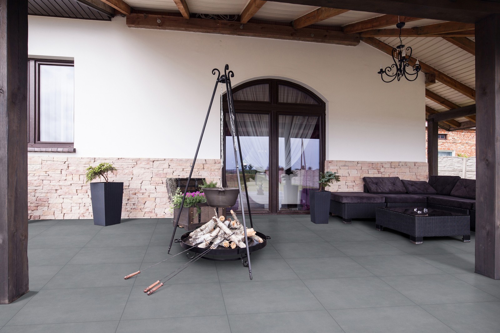 Ackland AKLNP24X24M-PL 24″ x 24″ Square Exterior Paver Tile – – Fawn