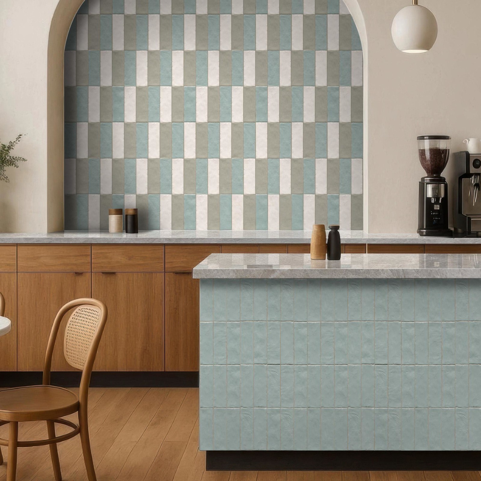 Ackland AKNPTRAV2.5X8S-CA Rava – 3″ x 8″ Solid Subway Wall Tile – – Canvas