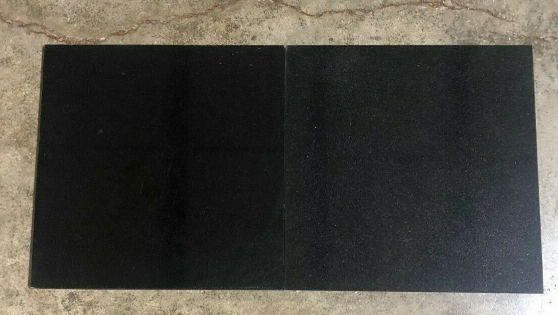 12×12 Black Granite Tile Kitchen Floor Remodel Tile (BOX OF 5) T-46