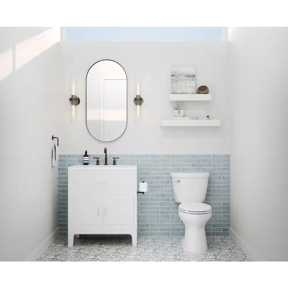 Newport Light Blue 2 In. X 10 In. X 11Mm Polished Ceramic Subway Wall Tile (40 P