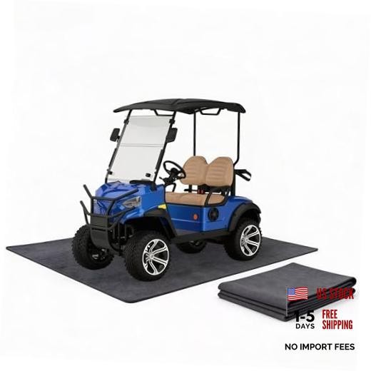 Golf Cart Garage Floor Mat 110in x 59in | Waterproof, Oil Absorbent, Anti-Slip