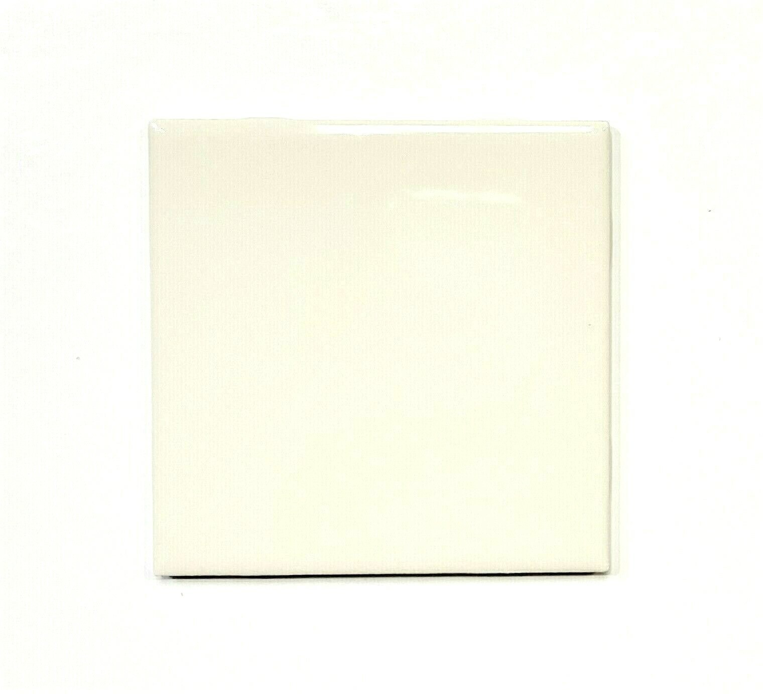 Almond Glossy 4.25×4.25 Ceramic Tile Coaster For Arts&Crafts Backsplash 1 PIECE