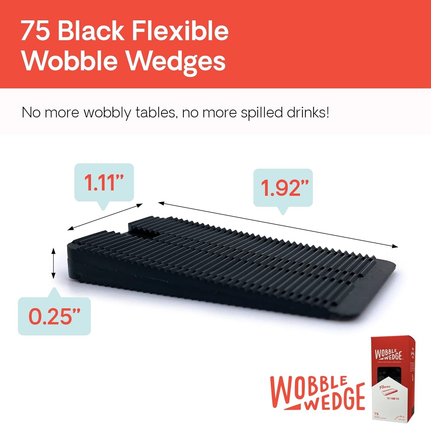 Wobble Wedges Plastic Shims Leveling Tools for Furniture Plates Home Improvement