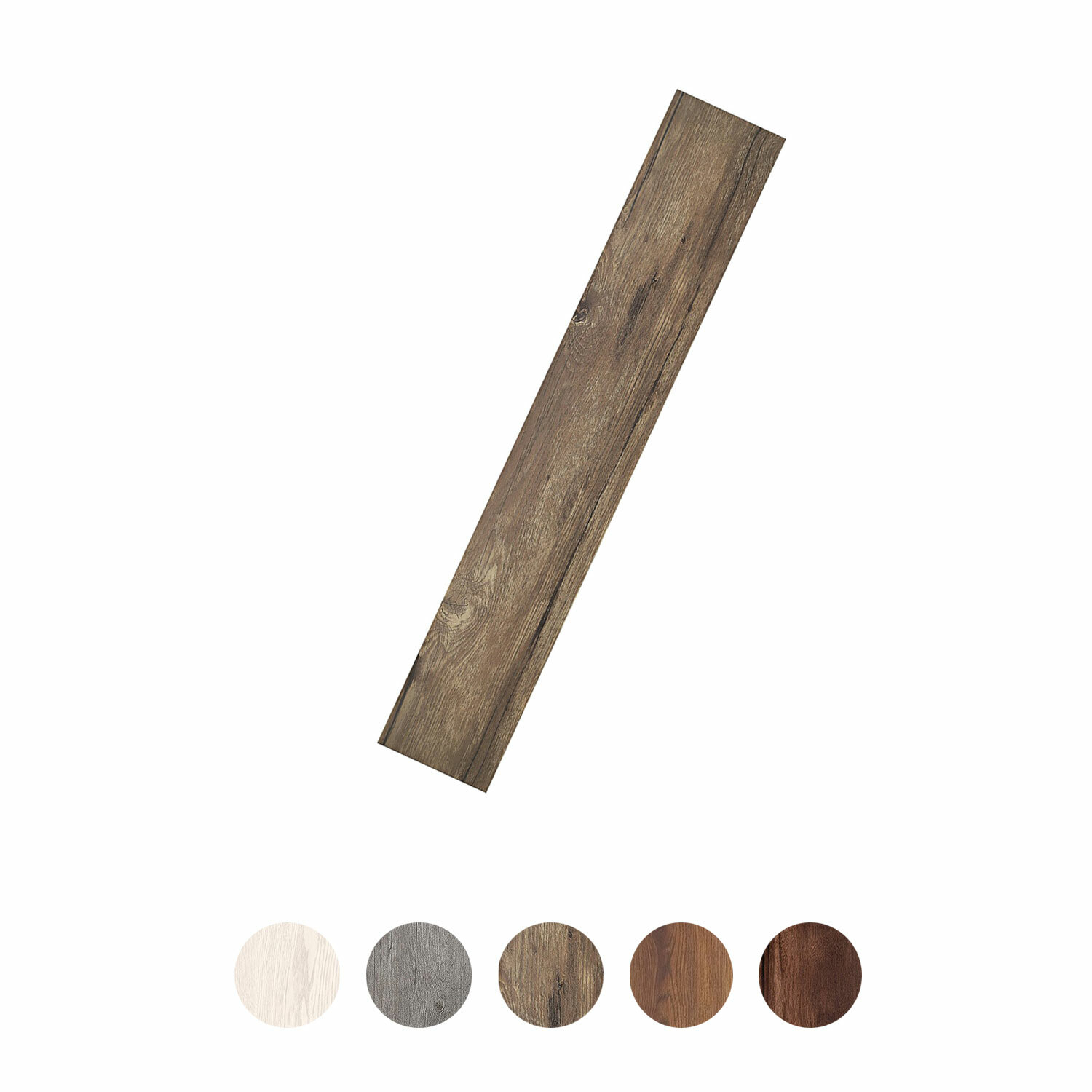 Floor Planks Do it Yourself Peel N’ Stick Vinyl Wood Look Planks 6″ x 36″