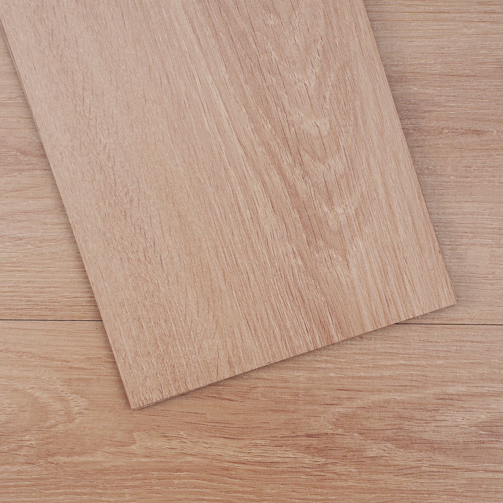 Self Adhesive PVC Vinyl Floor Tiles 36 PCS 2.5mm Thick Natural Wood Grain
