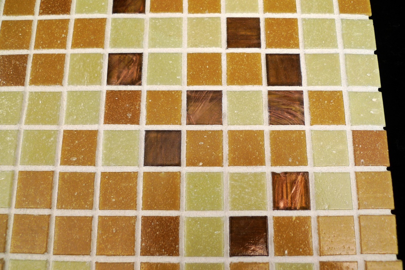 Mixed Autumn Color (Different shades of brown) Mosaic Glass Tile Kitchen & Bath