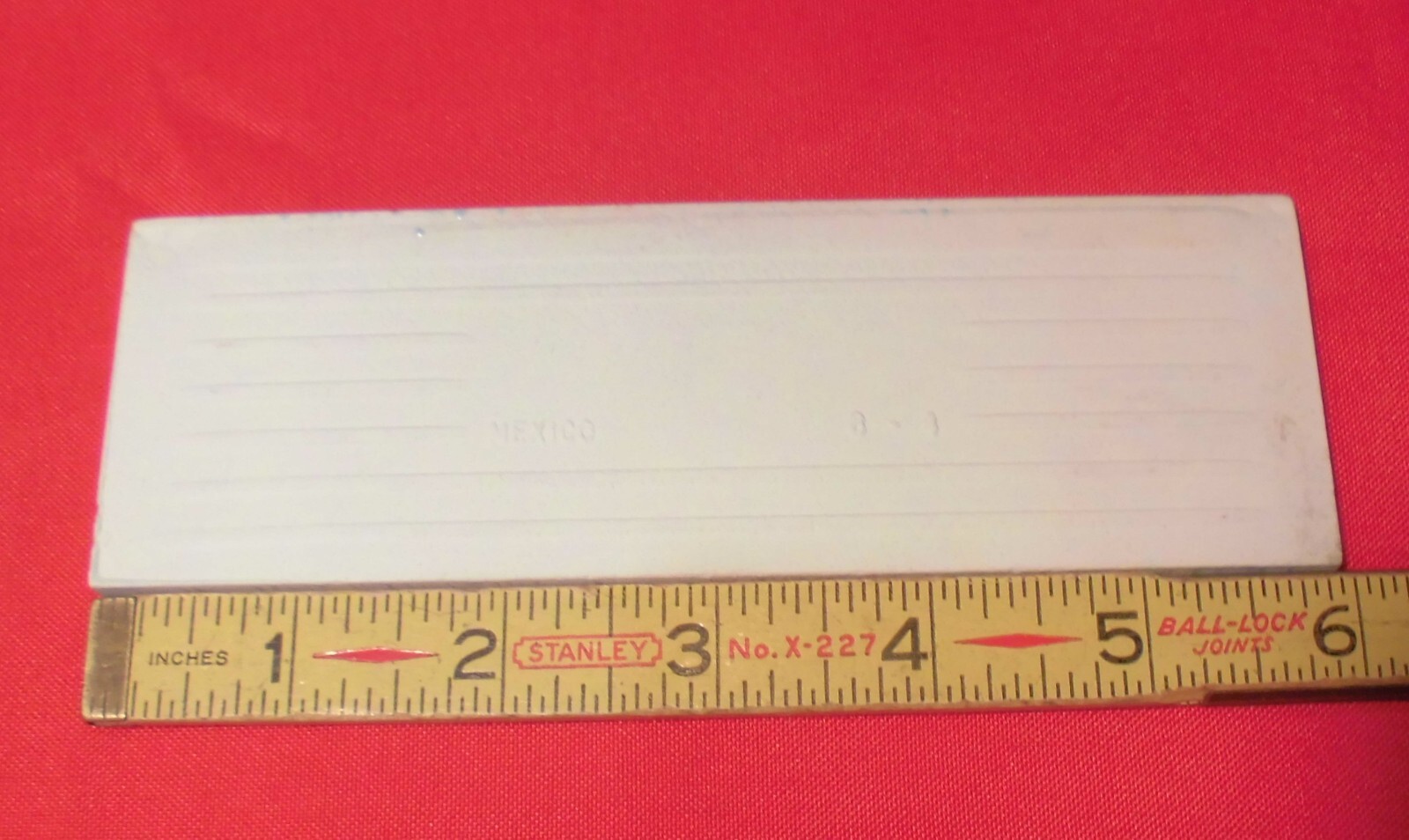 1 pc. Ceramic Bullnose Tile 2” X 6” Light Bright Wedgewood Blue: American Olean