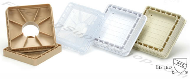 Tile Drain Insert 5 in Square Shower Drain Available In 4 Colors, Made in the US