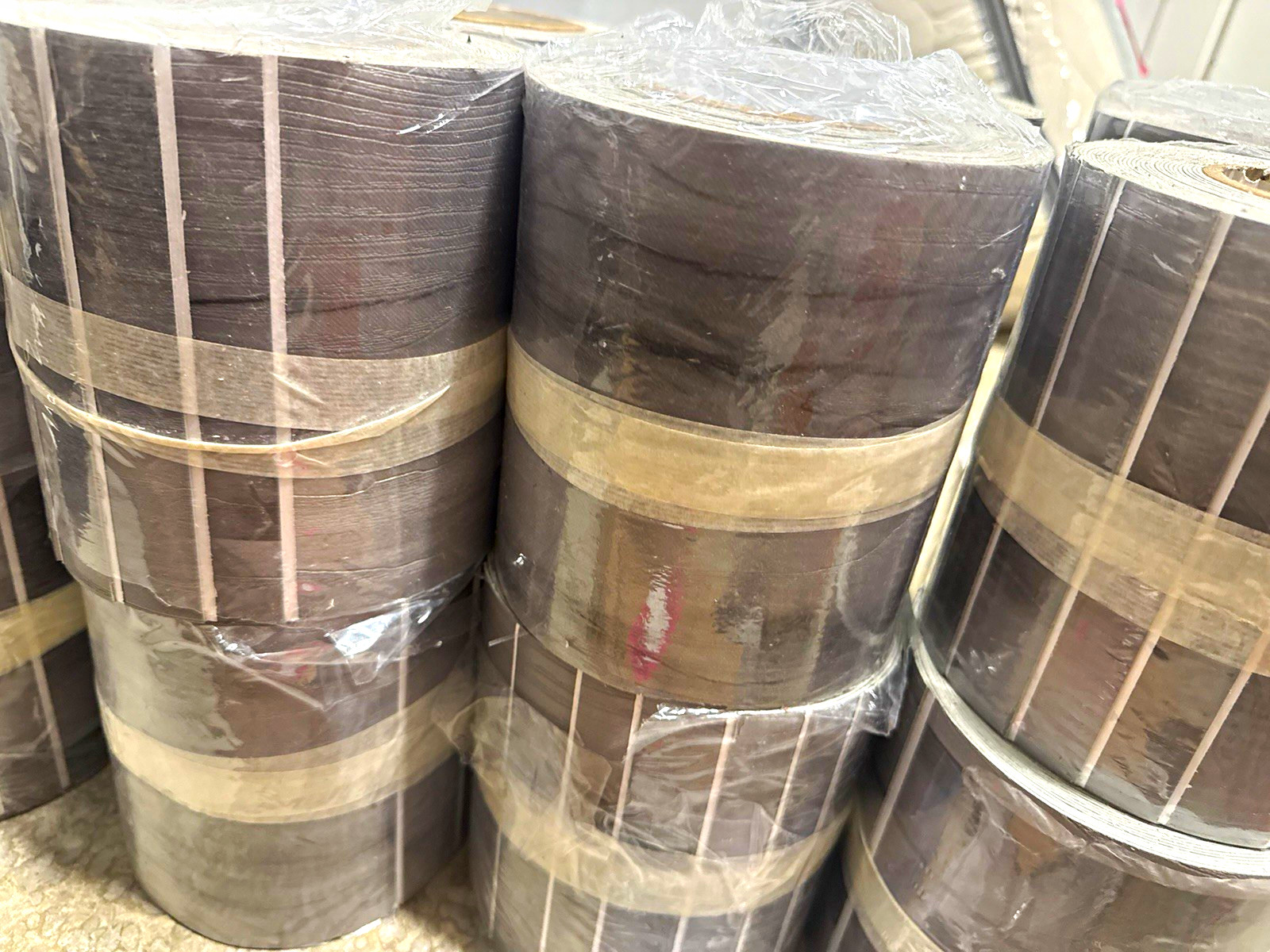 16 rolls wood style vyn flooring each roll 12 sheets 6 by 36
