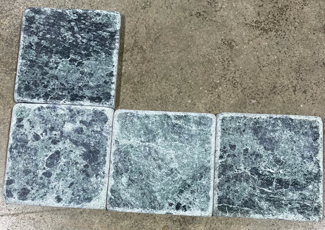Tile Verde Forest Green Remodel Natural Stone About 4×4 10 Tiles