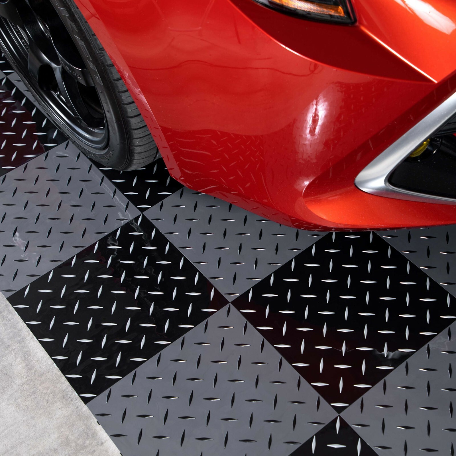 FlooringInc Nitro Pro Interlocking Garage Floor Tiles 12″x12″,40 Pack,40 sqft