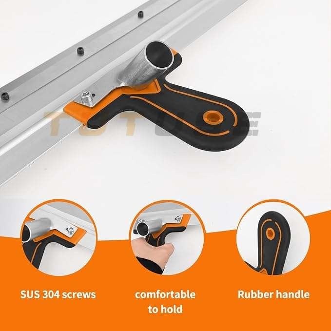 Self-Levelling Cement Tool Kit,Epoxy Floor Paint Tool,Stainless Steel Scraper