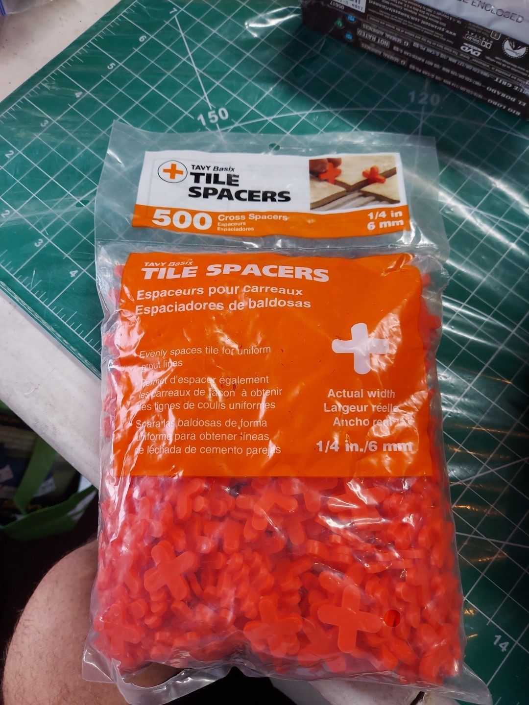 Tavy Basix Cross Tile Spacers 1/4in 6mm 500pc Pack Brand New