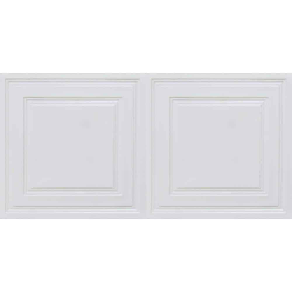 Economy PVC Lay In Ceiling Tile Pack 2 X 4 Feet 80 Square Ft Per Box White