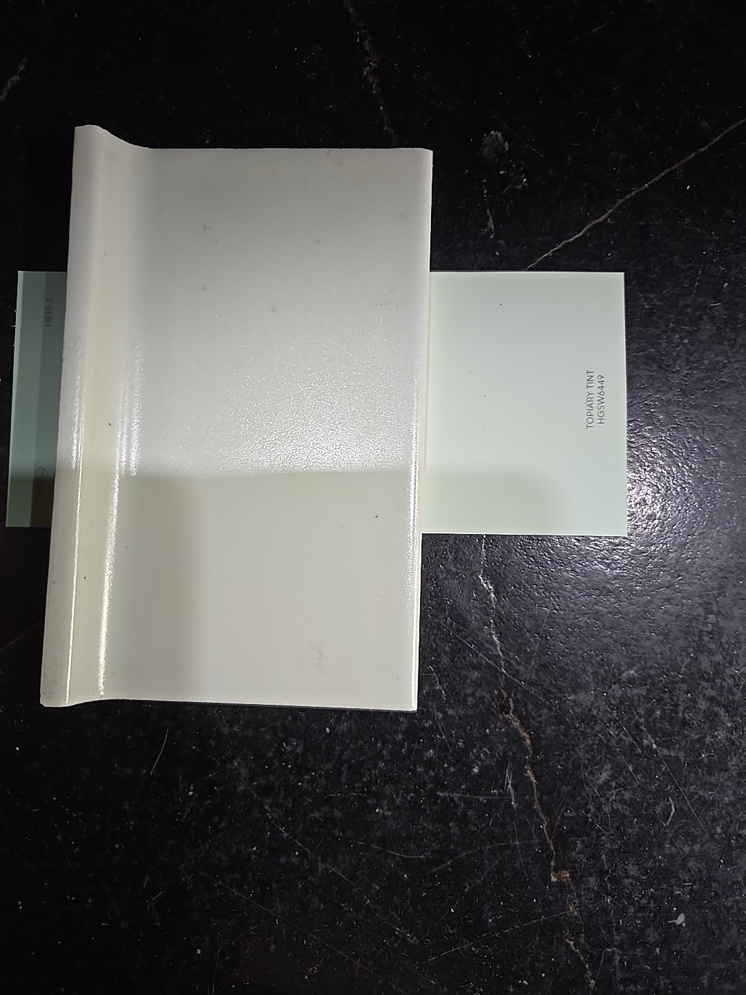 Vintage 6 1/8″ X 3 7/8″ Cove Base Green NOS Tile